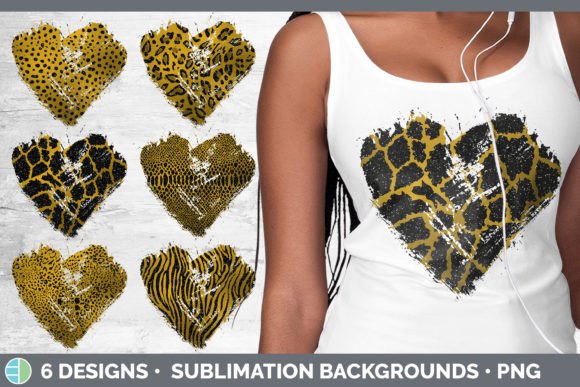 Amber Animal Print Heart Distressed Clip: A Bundle for Bold Creativity