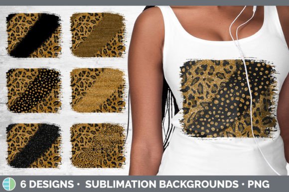 Animal Print Glitter Distressed Sublimat: A Bold Design Asset