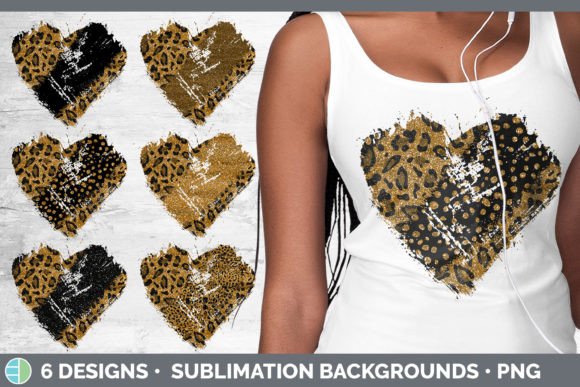 Animal Print Glitter Heart Distressed Cl: A Designer's Take