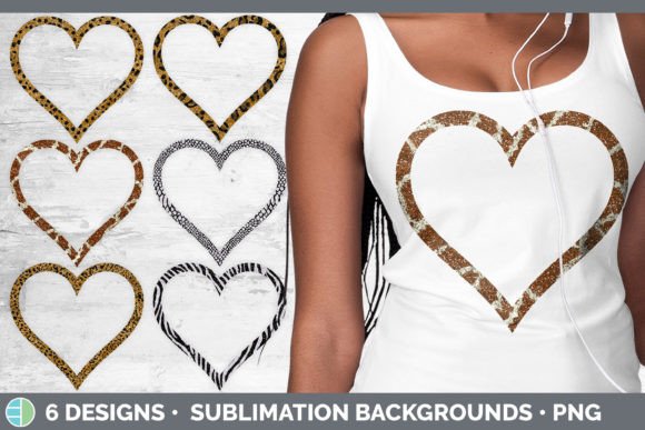 Animal Print Heart Frame Clipart | Glitt: A Sublimation Bundle Guide
