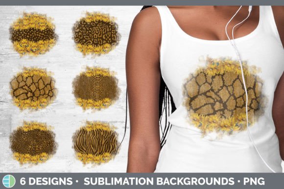 Animal Print Sunflower Background | Grun: Bold & Wild Design