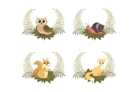 Animal Woodland Vector: A Creative Asset for Modern Designers