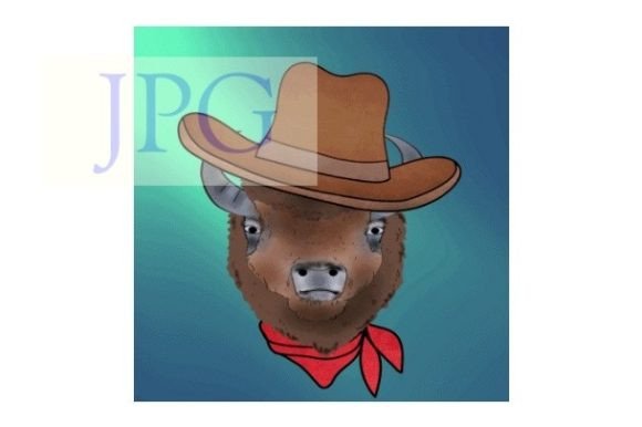 Bison Cowboy: A Bold Graphic for Western Projects