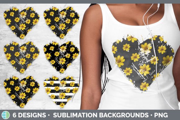Black Animal Print Heart Distressed Clip: Bold Design Asset
