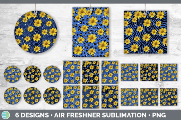 Blue Animal Print Air Freshener | Sublim