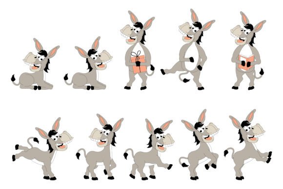 Charming Donkey Vector: A Design Asset for Every Project