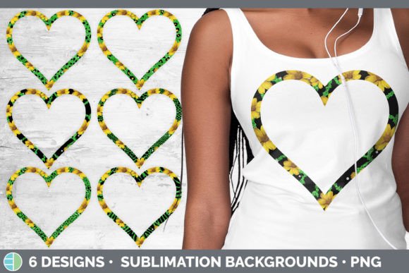 Green Animal Print Heart Frame Clipart: A Sublimation Bundle with Style