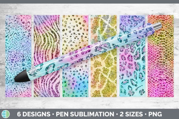 Iridescent Animal Print Pen Wraps: Epox & Sublimation Magic