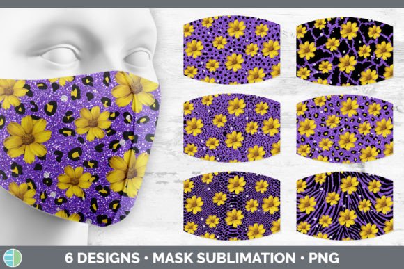 Purple Animal Print Mask | Sublimation B: Bold Design Assets