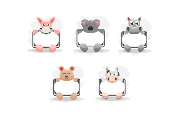 The Visual Charm of Cute Animal and Board Illustration