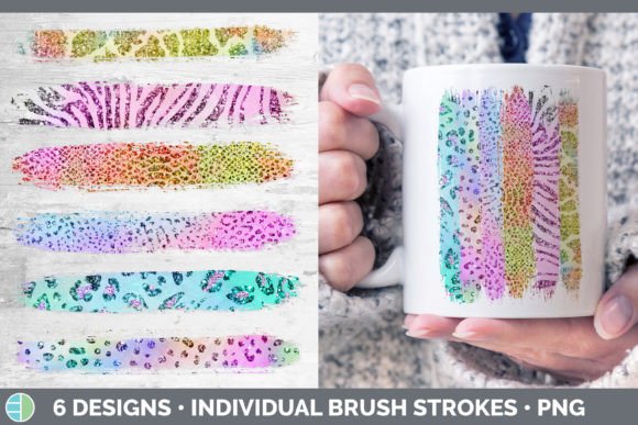 Unleash Your Creative Edge with Iridescent Animal Print Brush Strokes