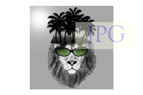 Unleashing Wild Sophistication: The Lion Abstract Palm Tree Print