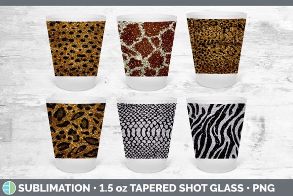 Wild and Versatile: Animal Print Shot Glass Sublimation